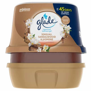 Glade® Glade Fragranced Bathroom Gel 180g - Sandalwood & Jasmine 4 Glade® Glade Fragranced Bathroom Gel 180g - Sandalwood & Jasmine - Image 2