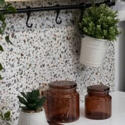 D-C-Fix Self-Adhesive Film Terrazzo 67.5cm X 2m -Stanlty Shop 377882 dc fix terrazzo self adheisve vinyl 67 5cm x 2m wallpaper