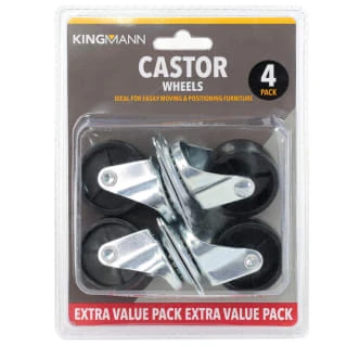 Large Castor Wheels 4pk 4 Large Castor Wheels 4pk - Image 2
