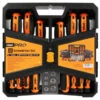 Rolson Pro Screwdriver Set 63pc -Stanlty Shop 378914 rolson pro screwdriver set