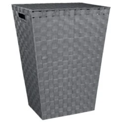 B&M Woven Laundry Hamper - Grey