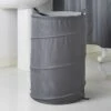 B&M Jacquard Pop-Up Oversized Laundry Bin - Grey -Stanlty Shop 381951 laundry collection jaquard pop up oversized laundry bin grey
