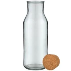 B&M Recycled Storage Bottle 1L -Stanlty Shop 381973 1l recycled glass slogan storage bottle