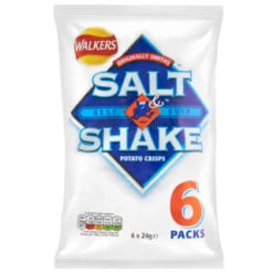 Walkers Salt & Shake Potato Crisps 6pk