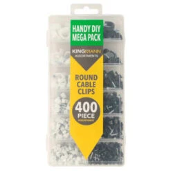 Kingmann Round Cable Clips 400pc