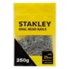 Stanley Oval Head Nails 25mm 250g -Stanlty Shop 382821 stanley oval head nails 25mm 2