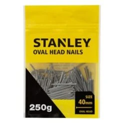 Stanley Oval Head Nails 40mm 250g
