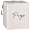 B&M Hanging Peg Tin - White -Stanlty Shop 384544 hanging peg tin white 3