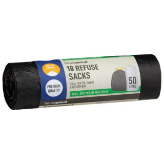 B&M Houseproud Refuse Sacks - 18pk 3 B&M Houseproud Refuse Sacks - 18pk