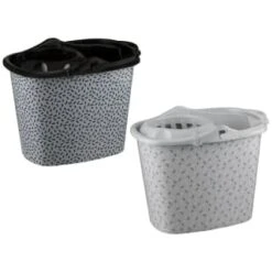 B&M Printed Mop Bucket - Grey -Stanlty Shop 385314 printed mop bucket mono main
