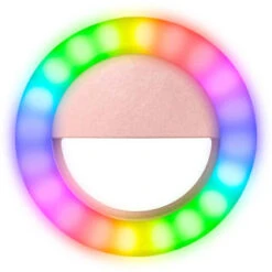 B&M Summer Vibes Smartphone Selfie Ring Light - Rose Gold -Stanlty Shop 385957 stream rgb self ring light rose gold 3