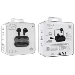 B&M Air4 True Wireless Earbuds With Charging Case - Black -Stanlty Shop 385964 air4 true wireless earbuds black 2