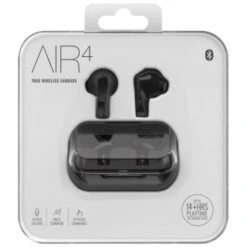 B&M Air4 True Wireless Earbuds With Charging Case - Black -Stanlty Shop 385964 air4 true wireless earbuds black 3
