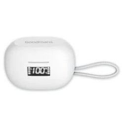 Goodmans TWS Wireless Earbuds With Battery Case - White 12 Goodmans TWS Wireless Earbuds With Battery Case - White -Stanlty Shop 386063 goodmans true wireless earphones with extended lcd battery case white 6