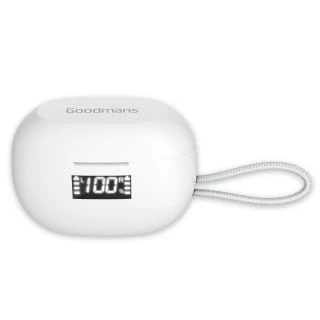 Goodmans TWS Wireless Earbuds With Battery Case - White 7 Goodmans TWS Wireless Earbuds With Battery Case - White - Image 5