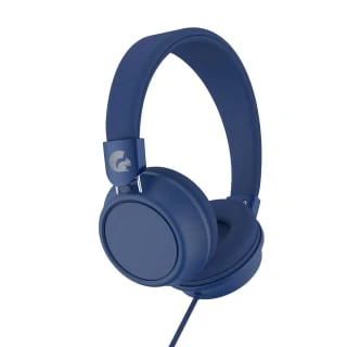 Goodmans Wired Luxe Headphones - Blue 4 Goodmans Wired Luxe Headphones - Blue - Image 2