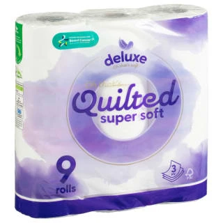 B&M Deluxe Oh That’s Soft - Quilted Super Soft Toilet Roll 9pk 3 B&M Deluxe Oh That’s Soft - Quilted Super Soft Toilet Roll 9pk
