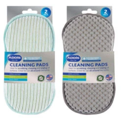 Addis Anti-Bac Cleaning Pads 2pk - Grey 9 Addis Anti-Bac Cleaning Pads 2pk - Grey -Stanlty Shop 386445 2pk addis cleaning pads main