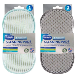 Addis Anti-Bac Cleaning Pads 2pk - Grey 6 Addis Anti-Bac Cleaning Pads 2pk - Grey - Image 4