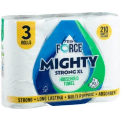 B&M Fresh Force Mighty Strong XL Household Towel - 3pk