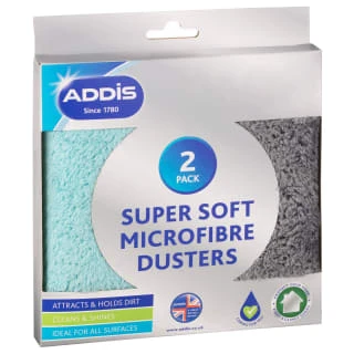 Addis Super Soft Microfibre Dusters 2pk 3 Addis Super Soft Microfibre Dusters 2pk