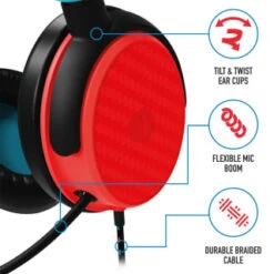 B&M Stealth Gaming Headset 14 B&M Stealth Gaming Headset -Stanlty Shop 386743 c6100 stealth headset red and blue 6