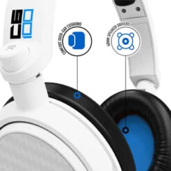 B&M Stealth C6-100 Headset -Stanlty Shop 386746 c6100 stealth headset white and blue 4