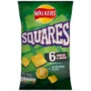Walkers Squares 6pk - Cheese & Onion -Stanlty Shop 387417 walers sqiares 6pk cheese and onion