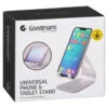 Goodmans Phone & Tablet Holder - Silver -Stanlty Shop 387562 goodmans universal phone and tablet stand silver