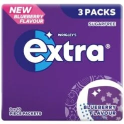B&M Wrigleys Extra Chewing Gum 3pk - Blueberry