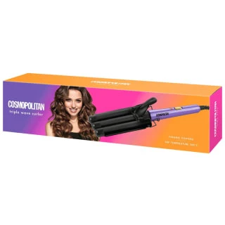 Cosmopolitan Triple Wave Curler - Purple 3 Cosmopolitan Triple Wave Curler - Purple