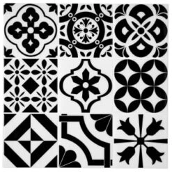 Clevedon Black Morrocan Self Adhesive Wall Tile -Stanlty Shop 389770 clevedon black morrocon self adhesive wall tile 3