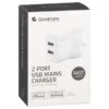 Goodmans 2 Port USB Fast Charger - White
