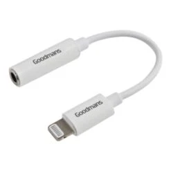 Goodmans Lightning Headphone Adapter - White -Stanlty Shop 390347 goodmans lightning headphone adapter white
