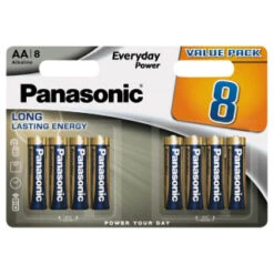 Panasonic AA Alkaline Batteries 8pk