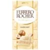 Ferrero Rocher White Chocolate Hazelnut Block 90g -Stanlty Shop 391213 ferrero rocher 90g white tablet