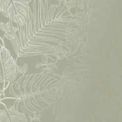 Canopy Leaf Sage & Gold Wallpaper -Stanlty Shop 391965 canopy leaf sage and gold wallapaper