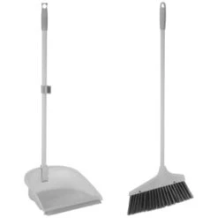 Simply Everyday Long Dustpan And Brush -Stanlty Shop 392169 simply everyday long handed dustpan and brush grey 3