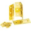 Stanley Brass Butt Hinge 3pk 75mm -Stanlty Shop 392717 stanley 75mm brass butt hinge x 3