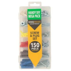 Kingmann Screw & Plug Set 150pc