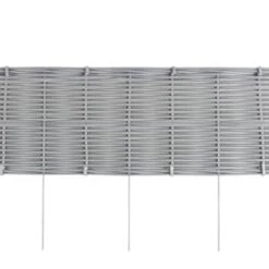Faux Rattan Grey Boarder Fencing - 100 X 35cm