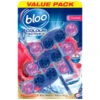 Bloo Colour Active Toilet Rim Block 3pk - Flower -Stanlty Shop 393988 bloo colour active 3 pk flower 150g