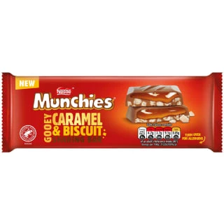 Nestlé® Munchies Caramel & Biscuit Sharing Bar 87g 3 Nestlé® Munchies Caramel & Biscuit Sharing Bar 87g