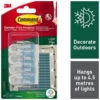 Command Outdoor Light Clips 8pk -Stanlty Shop 395186 command outdoor clips