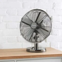 Blaupunkt Metal Desk Fan 12" -Stanlty Shop 395250 blaupunkt 12inch metal desk fan 4