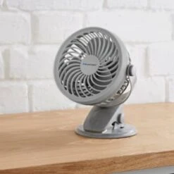 Blaupunkt Cordless Clip-on Fan - Grey -Stanlty Shop 395252 blaupunkt cordless clip on fan grey 2