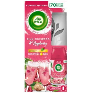 Air Wick Essential Oils Freshmatic Kit - Pink Prosecco & Raspberry 3 Air Wick Essential Oils Freshmatic Kit - Pink Prosecco & Raspberry