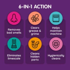 Vamoosh 6 In 1 Dishwasher Cleaner 2 X 50g -Stanlty Shop 396946 vamoosh dishwasher cleaner 6 in 1 2 x 50g 3