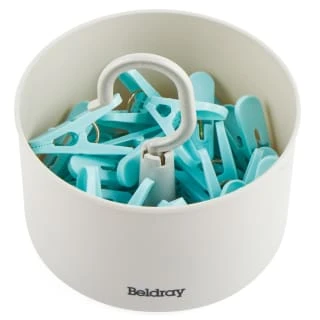 Beldray Ultra-Grip Clothes Pegs With Hanging Basket 24pk 5 Beldray Ultra-Grip Clothes Pegs With Hanging Basket 24pk - Image 3
