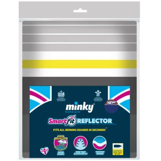 Minky Smart Fit Reflector Ironing Board Cover - Grey 4 Minky Smart Fit Reflector Ironing Board Cover - Grey - Image 2